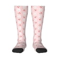 thumbnail image 1 of Haiem Rabbit And Cherry Socks, Funny Novelty Crazy Design Cotton Socks Sports Socks Knee High Socks For Men, Women,1Pairs - Gift For Working Friends, 1 of 9