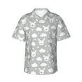 thumbnail image 1 of Haiem Rabbit And Cloud Printed Hawaiian Shirt for Men - Men’s Casual Beach Summer Shirts - Stretch Fabric with Modern Fit-Medium, 1 of 6
