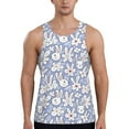 thumbnail image 1 of Haiem Rabbit And Floral Men Workout Tank Top Gym Bodybuilding Sleeveless Muscle T Shirts Athletic Tank Breathable Workout Shirt-Medium, 1 of 9