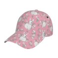 thumbnail image 1 of Haiem Rabbit And Flower Baseball Cap Dad Hat Cotton Soft Adjustable Fashion Hats for Men Women Unisex Style Headwear, 1 of 9