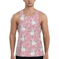 thumbnail image 1 of Haiem Rabbit And Flower Men Workout Tank Top Gym Bodybuilding Sleeveless Muscle T Shirts Athletic Tank Breathable Workout Shirt-Small, 1 of 9