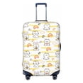 thumbnail image 1 of Haiem Rabbit And Milk Tea Luggage Cover Printed Suitcase Covers for Luggage Elastic Washable Suitcase Protector Fits 18-32 Inch Luggage-Small, 1 of 8
