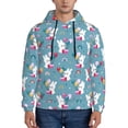 thumbnail image 1 of Haiem Rabbit And Rainbow Patterned Men's Hoodie with Kangaroo Pocket - Ideal Pullover Sweatshirt for Daily Wear, Travel, and Home-4X-Large, 1 of 7