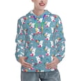 thumbnail image 1 of Haiem Rabbit And Rainbow for Women's Fashion Hoodies & Sweatshirts with Kangaroo Pocket,Hooded Sweatshirt with Eye-catching Drawstrings-Small, 1 of 7