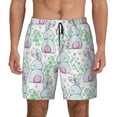 thumbnail image 1 of Haiem Rabbit Back View Mens Swim Trunks with Compression Liner 2 in 1 Swimming Shorts Stretch Swimwear Quick Dry,Board Shorts-X-Large, 1 of 9