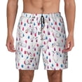 thumbnail image 1 of Haiem Rabbit Eating Mens Swim Trunks with Compression Liner 2 in 1 Swimming Shorts Stretch Swimwear Quick Dry,Board Shorts-3X-Large, 1 of 9