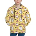 thumbnail image 1 of Haiem Rabbit Hunger Pattern Boys Hoodie, Youth Pullover Hooded Sweatshirt, Kangaroo Pocket Hoodie for Kids Girls -Small, 1 of 6