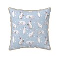 thumbnail image 1 of Haiem Rabbit Is Eating Carrots Print Velvet Soft Solid Decorative Square Throw Pillow Covers Set with Elegant Piping Christmas Cushion Case for Sofa Bedroom Car-16"x16", 1 of 8