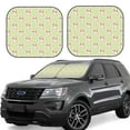 thumbnail image 1 of Haiem Rabbit With Tie Car Windshield Sun Shade (2 Pieces) Foldable Windshield Sun Shade Car Accessories for Truck SUV Pickup-Small, 1 of 7