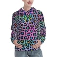 thumbnail image 1 of Haiem Rainbow Animal Skin for Men's Fashion Hoodies & Sweatshirts with Kangaroo Pocket,Hooded Sweatshirt with Eye-catching Drawstrings-Large, 1 of 7