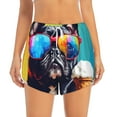 thumbnail image 1 of Haiem Rainbow Bulldog Sunglasses Women's 2 in 1 Running Shorts - Lightweight Athletic Workout Gym Yoga Breathable Sports Shorts Liner with Phone Pockets-XX-Large, 1 of 9