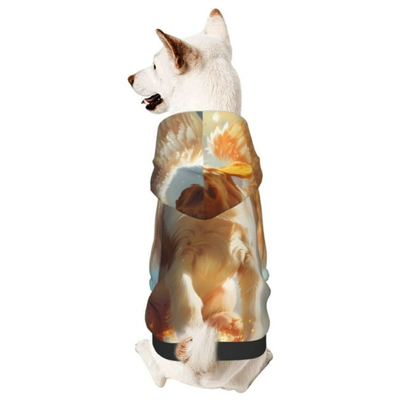 Haiem Rainbow English Cocker Spaniel for Winter Dog Hoodie Sweatshirts with Pockets Warm Dog Clothes for Small Dogs Chihuahua-X-Small