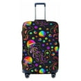 thumbnail image 1 of Haiem Rainbow Jellyfishes Luggage Cover Printed Suitcase Covers for Luggage Elastic Washable Suitcase Protector Fits 18-32 Inch Luggage-X-Large, 1 of 9