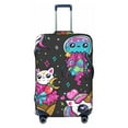 thumbnail image 1 of Haiem Rainbow Unicorn And Cat Icecream Luggage Cover,Durable, Washable Suitcase Protector With Anti-Scratch Technology - Keep Your Luggage Looking New Large, 1 of 9