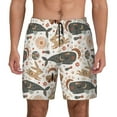 thumbnail image 1 of Haiem Ramadan Whale Mens Swim Trunks with Compression Liner 2 in 1 Swimming Shorts Stretch Swimwear Quick Dry,Board Shorts-Medium, 1 of 9