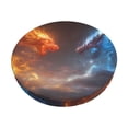 thumbnail image 1 of Haiem Red And Blue Fire Dragon D Cushion Round Bar Chair Seat Cover Bar Chair Cushion Covers Elastic Washable Bar Chair Cover,Protects from Scratches and Stains-14 inch, 1 of 7