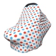 thumbnail image 1 of Haiem Red Blue Polka Dots Baby Nursing Cover & Nursing Poncho - Multi Use Cover for Baby Car Seat Canopy, Stroller Cover, 360°Full Privacy Breastfeeding Coverage, 1 of 1