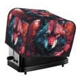 thumbnail image 1 of Haiem Red Flame Wolf Head Print Toaster Covers 4 Slice Wide Slot,Bread Dust Cover & Fingerprint Protection,Bread Machine Cover,Appliance Covers, 1 of 7