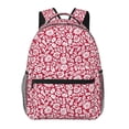 thumbnail image 1 of Haiem Red Flowers Printed School Backpack,Casual Travel Lightweight Backpack,Durable Comfortable Multifunctional Backpack,Laptop Backpack, 1 of 5