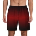thumbnail image 1 of Haiem Red Geometric Men'S Quick-Dry Swim Trunks: Comfortable Beach Shorts With Mesh Lining And Pockets - Ideal For Swimming And Sunbathing Xx-Large, 1 of 9
