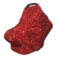 thumbnail image 1 of Haiem Red Glitter Baby Nursing Cover & Nursing Poncho - Multi Use Cover for Baby Car Seat Canopy, Stroller Cover, 360°Full Privacy Breastfeeding Coverage, 1 of 1