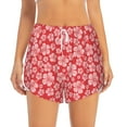 thumbnail image 1 of Haiem Red Hibiscus Flower Women's 2 in 1 Running Shorts - Lightweight Athletic Workout Gym Yoga Breathable Sports Shorts Liner with Phone Pockets-Medium, 1 of 9