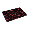thumbnail image 1 of Haiem Red Hot Chili Front Door Mat Indoor Outdoor Entrance, Waterproof All-Season, All-Weather Doormat, Durable Flannel Fabric, Fade Resistant, Low Profile, 16x24in, 1 of 1