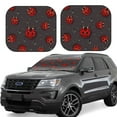 thumbnail image 1 of Haiem Red Ladybugs On Dark Background Car Windshield Sun Shade (2 Pieces) Foldable Windshield Sun Shade Car Accessories for Truck SUV Pickup-Medium, 1 of 7