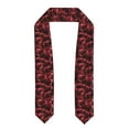 thumbnail image 1 of Haiem Red Line Pattern Graduation Stole 2024 | Premium Satin Sash for Graduation Ceremony, 1 of 7