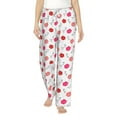 thumbnail image 1 of Haiem Red Lips 1 Women's Pajama Pants Ultra Lightweight Pjs Bottoms Sleepwear Bottom Pants With Pocket Drawstring-Medium, 1 of 7