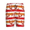 thumbnail image 1 of Haiem Red Lobster Men's Pajama Short with Soft Woven Cotton Elastic Waistband Sleep Short-3X-Large, 1 of 9