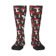 thumbnail image 1 of Haiem Red Mushrooms Socks, Funny Novelty Crazy Design Cotton Socks Sports Socks Knee High Socks For Men, Women,1Pairs - Gift For Working Friends, 1 of 9