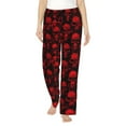 thumbnail image 1 of Haiem Red Skulls Women's Pajama Pants Ultra Lightweight Pjs Bottoms Sleepwear Bottom Pants With Pocket Drawstring-Medium, 1 of 9