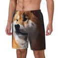 thumbnail image 1 of Haiem Regal Shiba Inu Mens Swim Trunks with Compression Liner 2 in 1 Swimming Shorts Stretch Swimwear Quick Dry,Board Shorts-Medium, 1 of 9