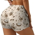 thumbnail image 1 of Haiem Retro Rooster No Front Seam Biker Shorts for Women Yoga Workout Gym Bike Shorts with Tummy Control Moisture-Wicking-X-Large, 1 of 9
