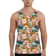 thumbnail image 1 of Haiem Retro Summer Stamp Men Workout Tank Top Gym Bodybuilding Sleeveless Muscle T Shirts Athletic Tank Breathable Workout Shirt-3X-Large, 1 of 8