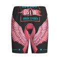 thumbnail image 1 of Haiem Ribbon With Angel Wings Men's Pajama Short with Soft Woven Cotton Elastic Waistband Sleep Short-Large, 1 of 9