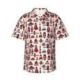 thumbnail image 1 of Haiem Rocket Pattern Printed Hawaiian Shirt for Men - Men’s Casual Beach Summer Shirts - Stretch Fabric with Modern Fit-XX-Large, 1 of 9