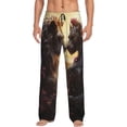 thumbnail image 1 of Haiem Romantic Flower Lion Couple Men's Pajama Pants Ultra Lightweight Pjs Bottoms Sleepwear Bottom Pants With Pocket Drawstring-Medium, 1 of 7