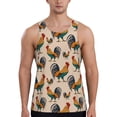 thumbnail image 1 of Haiem Rooster Men Workout Tank Top Gym Bodybuilding Sleeveless Muscle T Shirts Athletic Tank Breathable Workout Shirt-XX-Large, 1 of 9