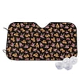 thumbnail image 1 of Haiem Rose Flower Bear Car Windshield Sun Shade - Blocks UV Rays Sun Visor Protector, Sunshade to Keep Your Vehicle Cool, Universal Fit SUV Van Sedan-Medium, 1 of 7