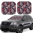 thumbnail image 1 of Haiem Rose Flowers Car Windshield Sun Shade (2 Pieces) Foldable Windshield Sun Shade Car Accessories for Truck SUV Pickup-Large, 1 of 7