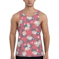 thumbnail image 1 of Haiem Rose Flowers Men Workout Tank Top Gym Bodybuilding Sleeveless Muscle T Shirts Athletic Tank Breathable Workout Shirt-Small, 1 of 9