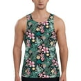 thumbnail image 1 of Haiem Rose Flowers Men Workout Tank Top Gym Bodybuilding Sleeveless Muscle T Shirts Athletic Tank Breathable Workout Shirt-XX-Large, 1 of 9