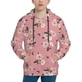 thumbnail image 1 of Haiem Rose Flowers Pattern Boys Hoodie, Youth Pullover Hooded Sweatshirt, Kangaroo Pocket Hoodie for Kids Girls -Medium, 1 of 6