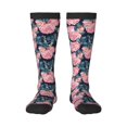 thumbnail image 1 of Haiem Rose Flowers Socks, Funny Novelty Crazy Design Cotton Socks Sports Socks Knee High Socks For Men, Women,1Pairs - Gift For Working Friends, 1 of 9