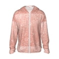 thumbnail image 1 of Haiem Rose Gold Glitter UPF 50+ Fishing Shirts for Men Long Sleeve UV Sun Protection Hoodie Non-Mask Outdoor Hiking Shirts, 1 of 9