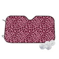 thumbnail image 1 of Haiem Rose Leopard Print Car Windshield Sun Shade - Blocks UV Rays Sun Visor Protector, Sunshade to Keep Your Vehicle Cool, Universal Fit SUV Van Sedan-Small, 1 of 7