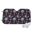 thumbnail image 1 of Haiem Roses Flowers Car Windshield Sun Shade - Blocks UV Rays Sun Visor Protector, Sunshade to Keep Your Vehicle Cool, Universal Fit SUV Van Sedan-, 1 of 7