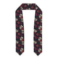 thumbnail image 1 of Haiem Roses Skulls Pattern Graduation Stole 2024 | Premium Satin Sash for Graduation Ceremony, 1 of 7